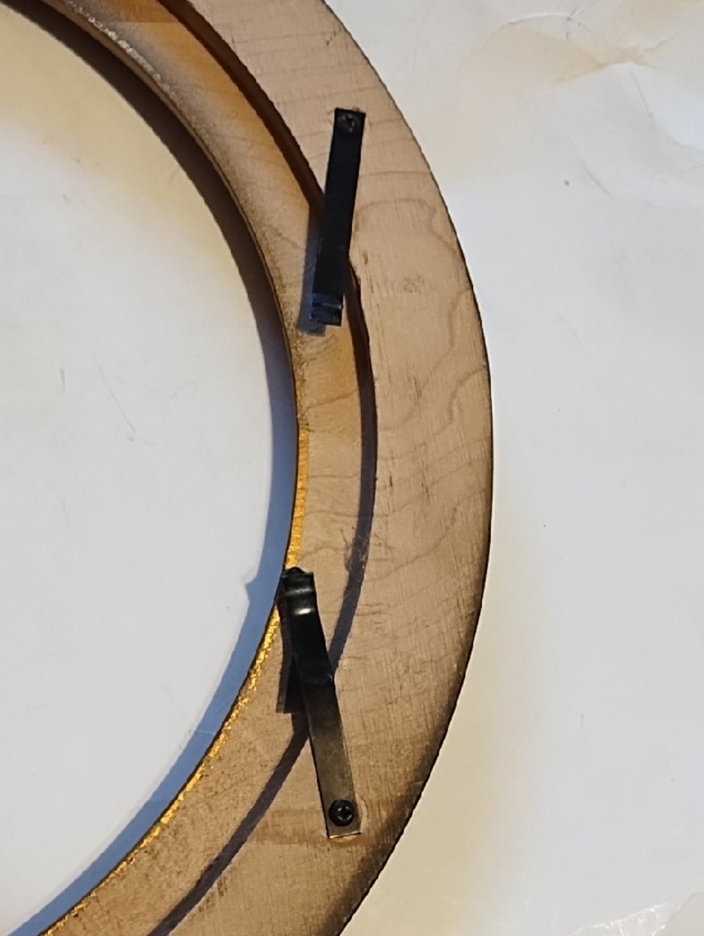 Round Wood Wall Frame - Dark Brown Finish - Picture 9 of 15